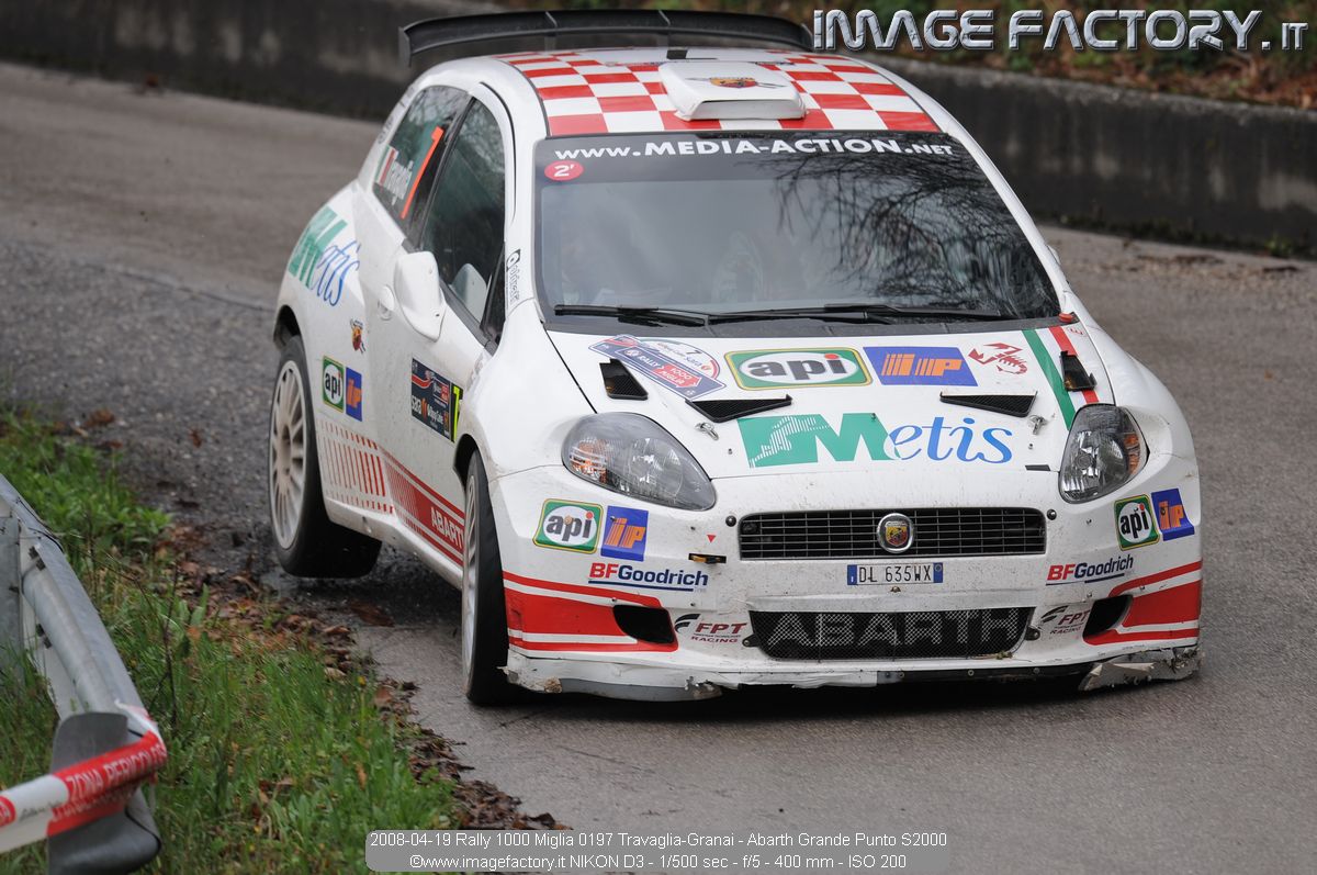 2008-04-19 Rally 1000 Miglia 0197 Travaglia-Granai - Abarth Grande Punto S2000